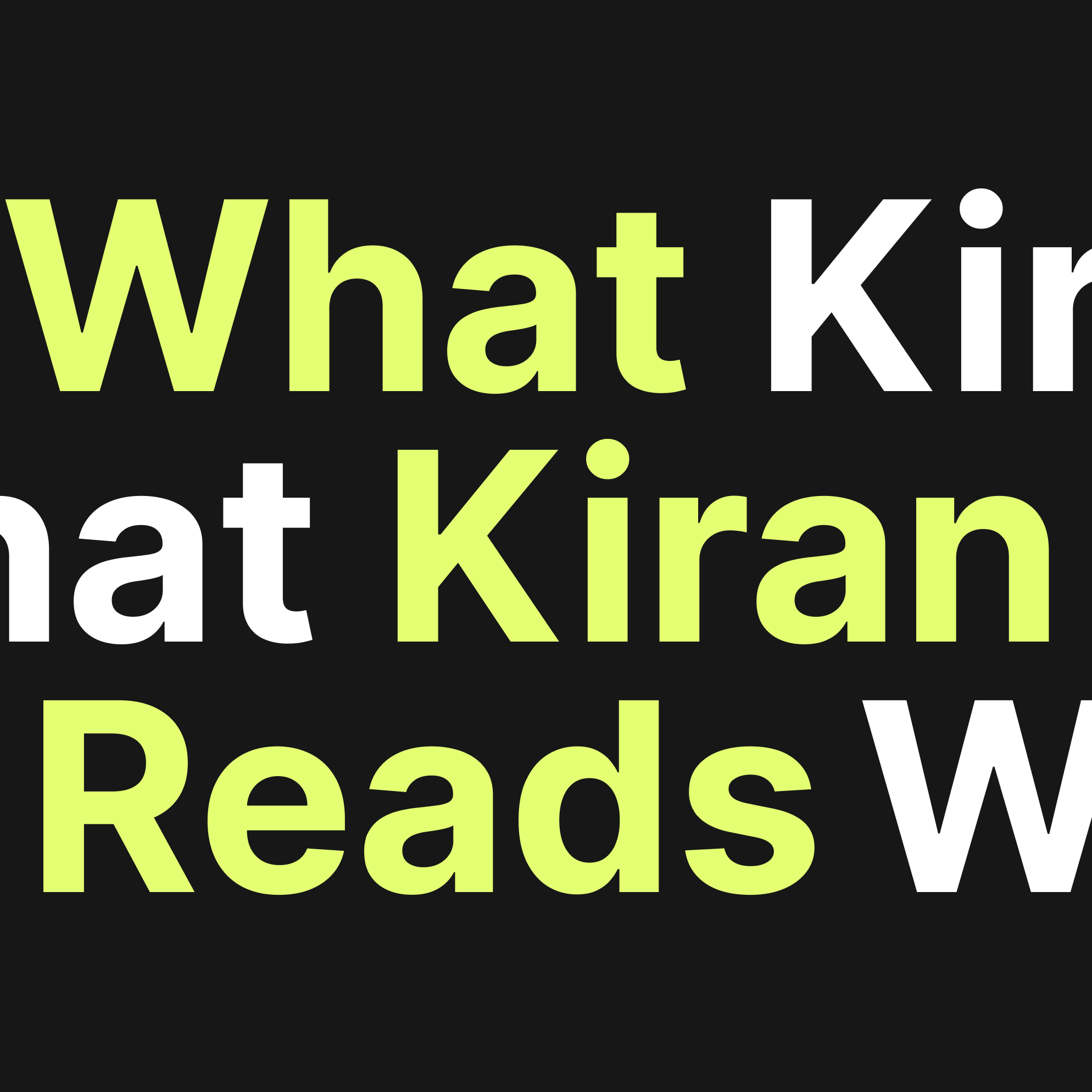 What Kiran Reads Logo